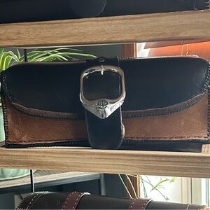 Motorcycle Handlebar/Tool bag 
(Handmade/Recycled Leather)